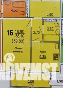 1-к квартира, вторичка, 40м2, 1/11 этаж