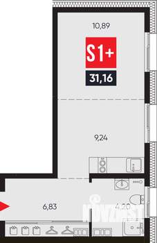 1-к квартира, вторичка, 31м2, 10/14 этаж