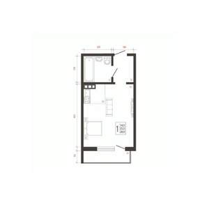 1-к квартира, вторичка, 29м2, 1/10 этаж