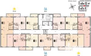 2-к квартира, строящийся дом, 52м2, 13/16 этаж