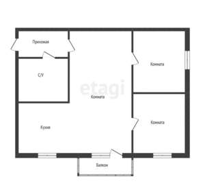 2-к квартира, вторичка, 57м2, 4/4 этаж