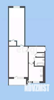 2-к квартира, вторичка, 42м2, 3/5 этаж