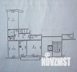 3-к квартира, вторичка, 67м2, 8/9 этаж