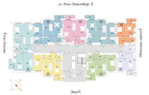 2-к квартира, строящийся дом, 56м2, 16/16 этаж