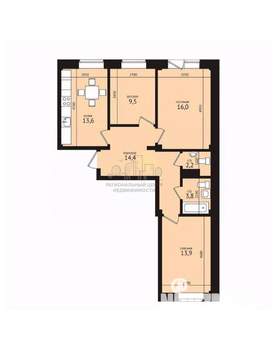 3-к квартира, вторичка, 73м2, 1/10 этаж