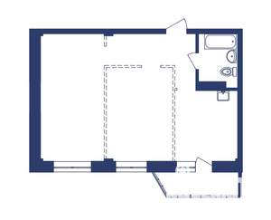 2-к квартира, строящийся дом, 58м2, 3/10 этаж