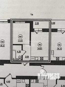 1-к квартира, вторичка, 34м2, 10/20 этаж