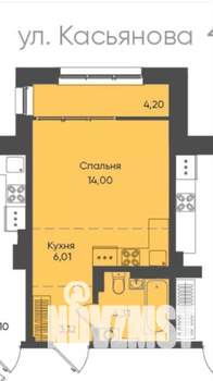 Студия квартира, вторичка, 32м2, 18/19 этаж