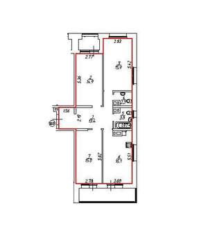 3-к квартира, вторичка, 92м2, 11/11 этаж