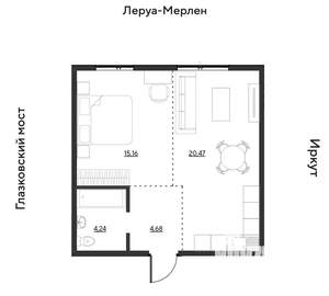2-к квартира, вторичка, 45м2, 11/19 этаж
