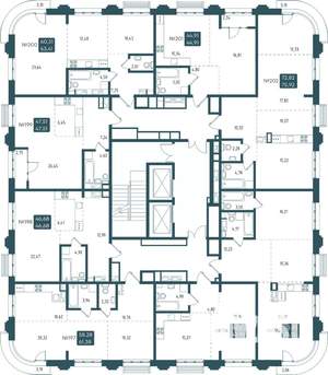 1-к квартира, вторичка, 48м2, 9/20 этаж