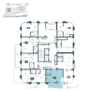1-к квартира, вторичка, 54м2, 1/20 этаж
