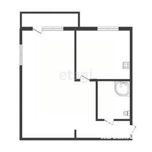 1-к квартира, вторичка, 31м2, 3/5 этаж