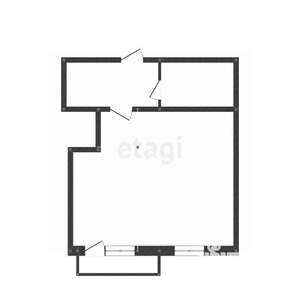 1-к квартира, вторичка, 44м2, 1/15 этаж