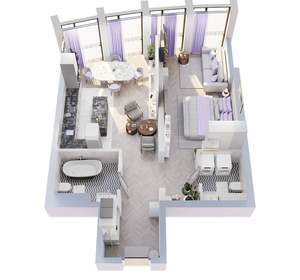 1-к квартира, вторичка, 66м2, 3/7 этаж