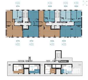 2-к квартира, вторичка, 43м2, 8/8 этаж