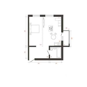 1-к квартира, вторичка, 42м2, 5/10 этаж