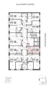 Студия квартира, строящийся дом, 22м2, 2/19 этаж