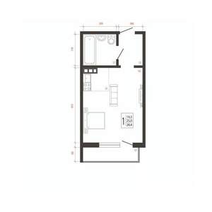 1-к квартира, вторичка, 28м2, 9/10 этаж