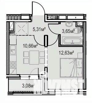 1-к квартира, вторичка, 35м2, 4/13 этаж