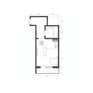 1-к квартира, вторичка, 34м2, 2/10 этаж