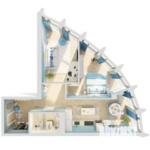 2-к квартира, вторичка, 67м2, 6/8 этаж