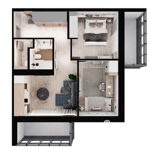 2-к квартира, вторичка, 58м2, 3/18 этаж