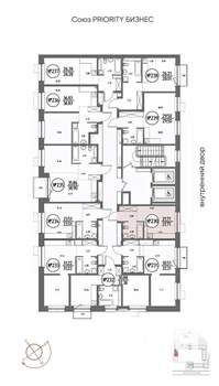 Студия квартира, строящийся дом, 22м2, 12/19 этаж