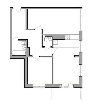 3-к квартира, строящийся дом, 72м2, 3/13 этаж