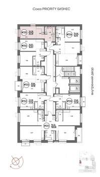 Студия квартира, строящийся дом, 26м2, 14/19 этаж