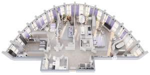 4-к квартира, вторичка, 176м2, 2/7 этаж