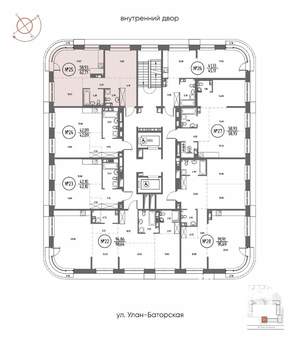 2-к квартира, строящийся дом, 63м2, 5/20 этаж
