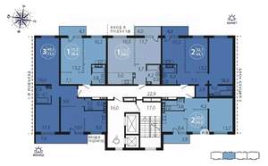 3-к квартира, вторичка, 73м2, 4/16 этаж