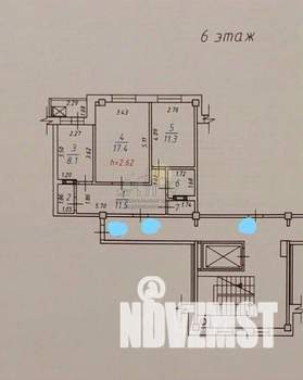 2-к квартира, вторичка, 57м2, 6/9 этаж