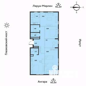 5-к квартира, вторичка, 106м2, 18/19 этаж