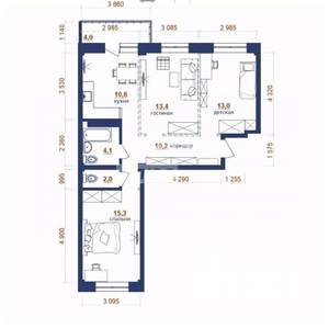 3-к квартира, сданный дом, 73м2, 9/10 этаж