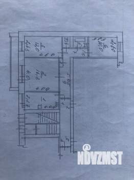 3-к квартира, вторичка, 63м2, 1/5 этаж