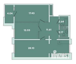 2-к квартира, вторичка, 80м2, 16/16 этаж