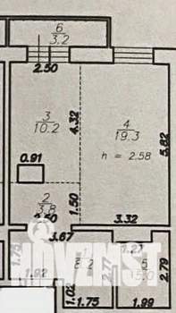1-к квартира, вторичка, 50м2, 13/15 этаж