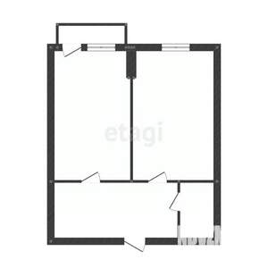 1-к квартира, вторичка, 33м2, 1/9 этаж