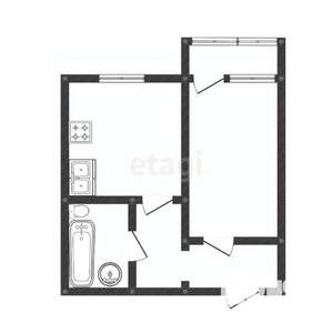 1-к квартира, вторичка, 38м2, 9/10 этаж