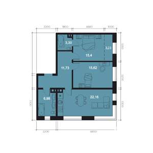 3-к квартира, вторичка, 75м2, 3/8 этаж