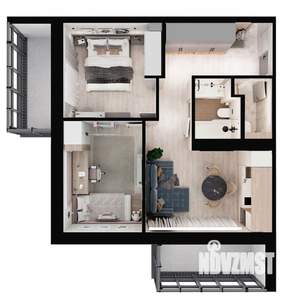 2-к квартира, вторичка, 58м2, 8/18 этаж