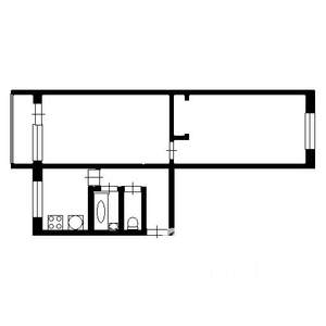 2-к квартира, вторичка, 43м2, 5/5 этаж