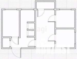 4-к квартира, вторичка, 60м2, 4/5 этаж