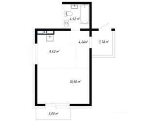 1-к квартира, вторичка, 39м2, 2/19 этаж