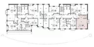 2-к квартира, строящийся дом, 55м2, 10/19 этаж