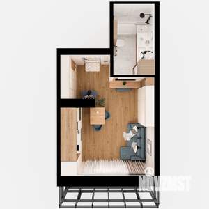 1-к квартира, вторичка, 28м2, 4/18 этаж