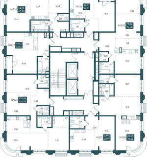 1-к квартира, вторичка, 43м2, 13/18 этаж