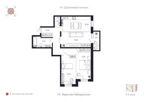 3-к квартира, строящийся дом, 94м2, 4/8 этаж